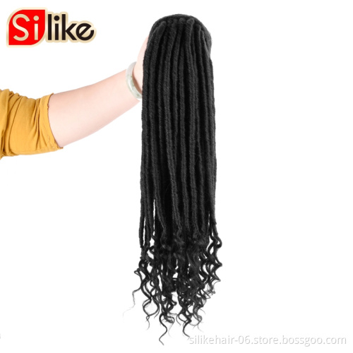 Silike  Synthetic Speedy Up-Do Drawstring Ponytail - Faux Loc Braids Hair Extensions Drawstring Crochet hair twist Ponytail Hair